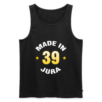 Swear - Men's Premium Organic Tank Top - black - Front - AI Model Male 178 light (178cm)