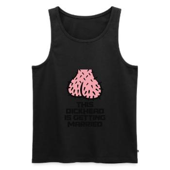 Fête de célibataire drôle humour mariage - Débardeur bio Premium Homme - noir - Devant - Michal (187cm)