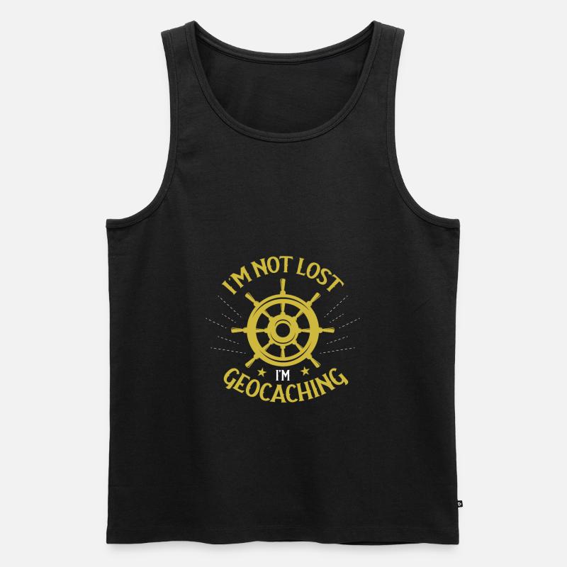 Geocaching design - Männer Premium Bio Tank Top - Schwarz