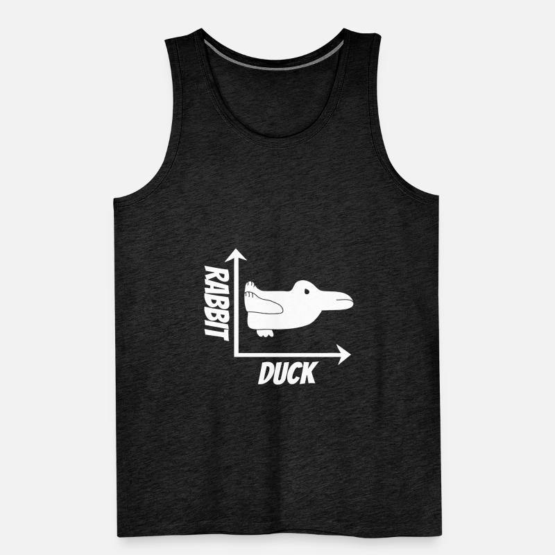 Hase oder Ente? Männer Premium Bio Tank Top