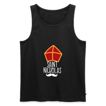 Sankt Nikolaus - Männer Premium Bio Tank Top - Schwarz - Vorne - AI Model Male 178 light (178cm)