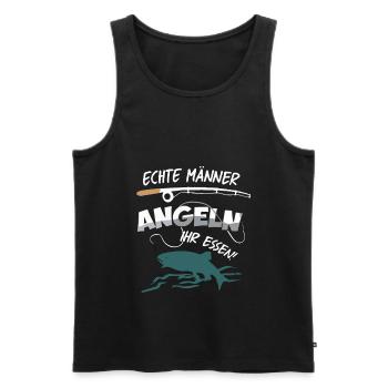 Angeln Angelshirt Angler Angeln - Männer Premium Bio Tank Top - Schwarz - Vorne - Michal (187cm)