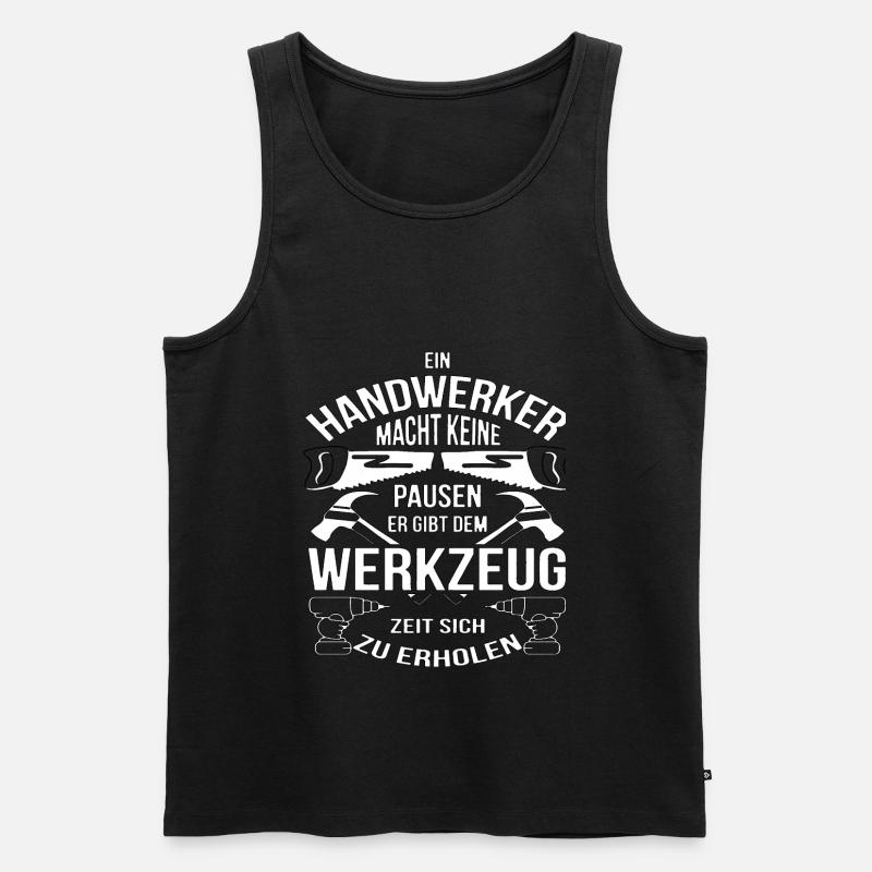 Handwerker Heimwerker Handwerk Handwerker - Männer Premium Bio Tank Top - Schwarz