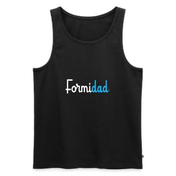 FormiDad Papa Formidable - Débardeur bio Premium Homme - noir - Devant - Michal (187cm)