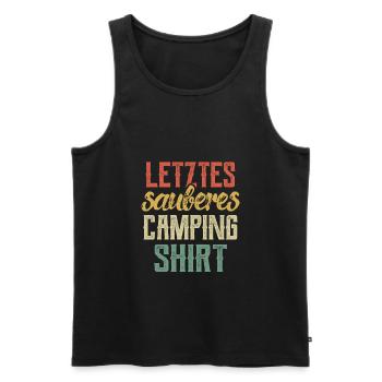 Camper Spruch Wohnmobil Camping - Männer Premium Bio Tank Top - Schwarz - Vorne - Michal (187cm)