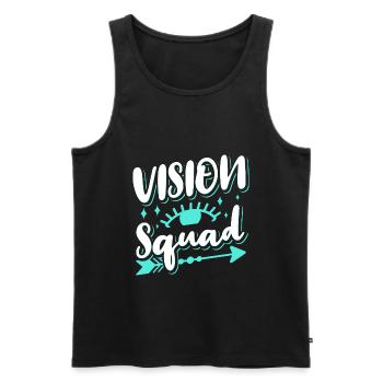 Eye Doctor Eyeglasses Optometrist Vision Squad - Men's Premium Organic Tank Top - black - Front - AI Model Male 178 light (178cm)