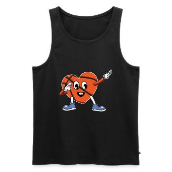Basketball Basketballer - Männer Premium Bio Tank Top - Schwarz - Vorne - Michal (187cm)