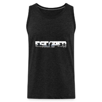 Escaped from Woods - Männer Premium Bio Tank Top - Anthrazit - Vorne - Alexander (188cm)