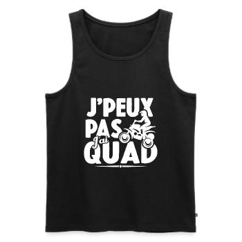 Je Peux Pas J'ai Quad Cadeau Conducteur De Quad - Débardeur bio Premium Homme - noir - Devant - Michal (187cm)