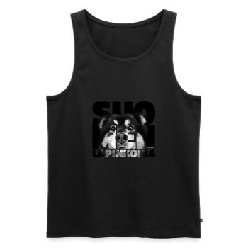 NASSU Lappari 013 - Männer Premium Bio Tank Top - Schwarz - Vorne - AI Model Male 178 light (178cm)
