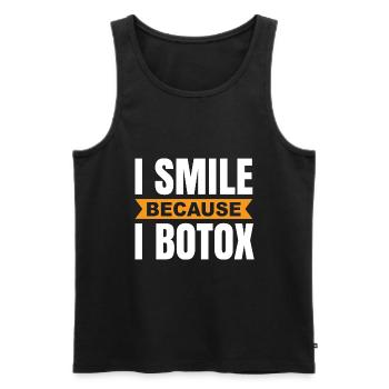 Botox - Männer Premium Bio Tank Top - Schwarz - Vorne - AI Model Male 178 light (178cm)