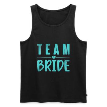 Équipe Bride - Débardeur bio Premium Homme - noir - Devant - AI Model Male 178 light (178cm)