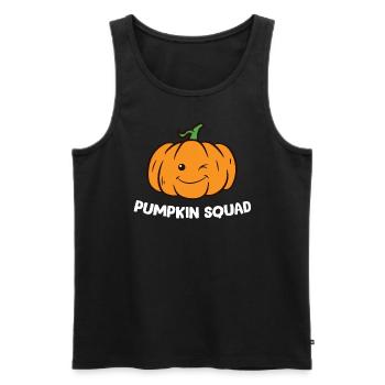 Citrouille - Pumpkin Squad - Débardeur bio Premium Homme - noir - Devant - Michal (187cm)
