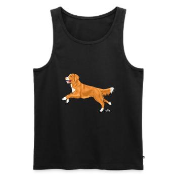 tollervain2 - Männer Premium Bio Tank Top - Schwarz - Vorne - Michal (187cm)