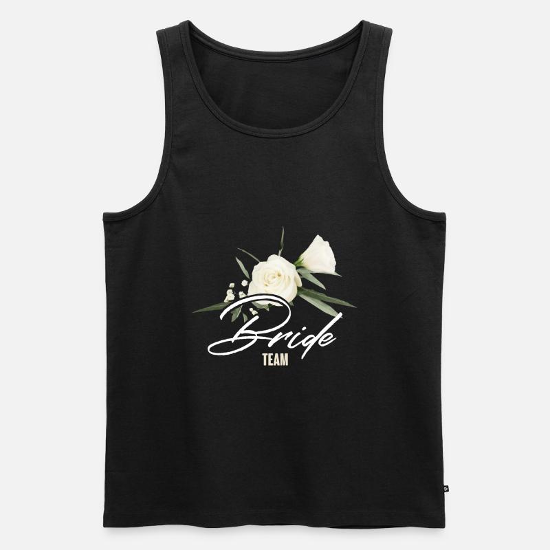 Team Braut - Männer Premium Bio Tank Top - Schwarz