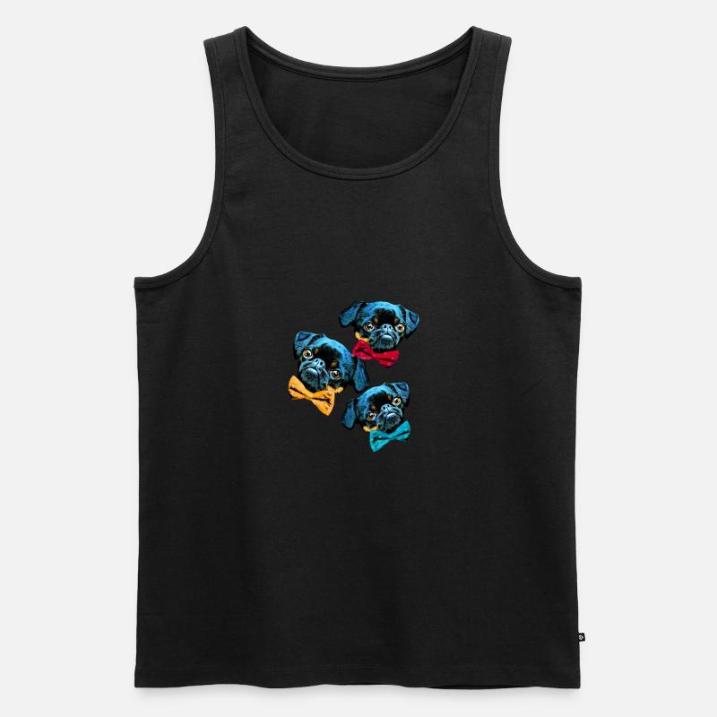 brababa - Männer Premium Bio Tank Top - Schwarz