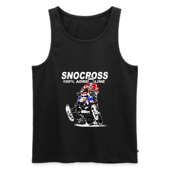 Snowmobil - snowmobile - snowmobile - Men's Premium Organic Tank Top - black - Front - AI Model Male 178 light (178cm)
