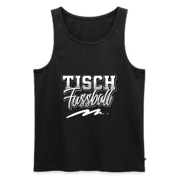 Tisch Fußball - Männer Premium Bio Tank Top - Schwarz - Vorne - Michal (187cm)