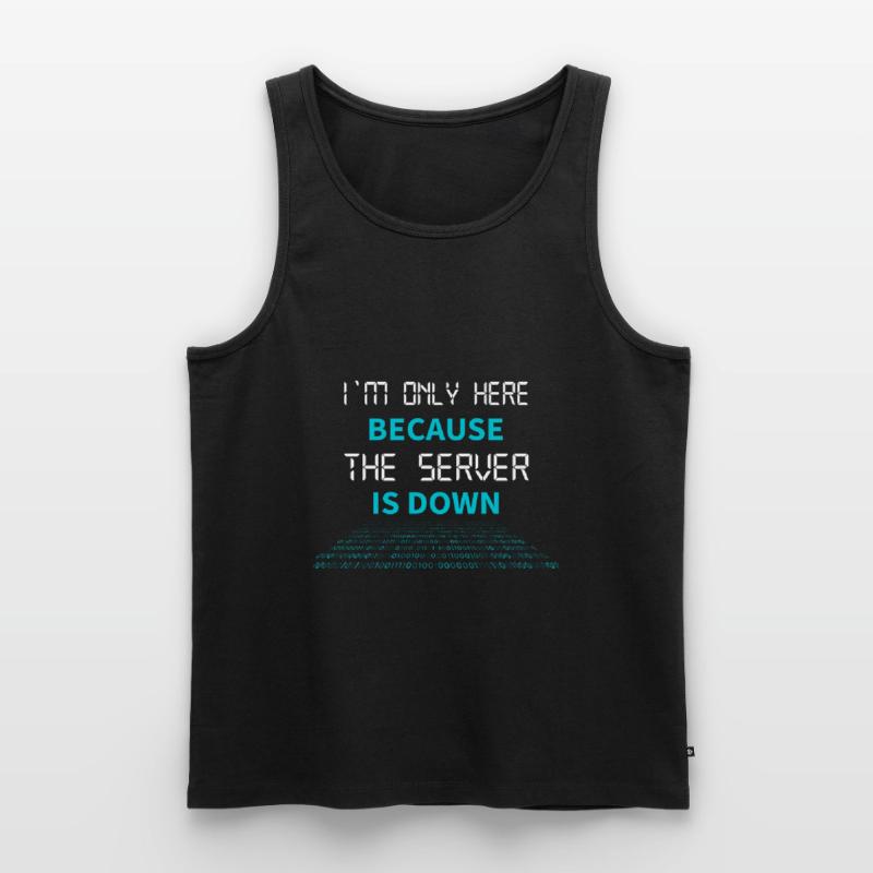 nerd coder server download error 404 Männer Premium Bio Tank Top