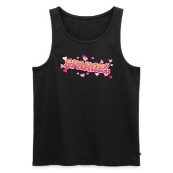 Asparagus Love Design for the Vegetable Fan - Men's Premium Organic Tank Top - black - Front - AI Model Male 178 light (178cm)