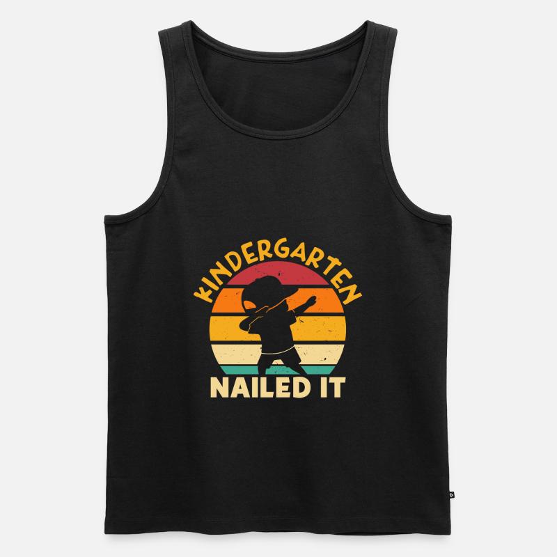 Kindergarten Nailed It - Männer Premium Bio Tank Top - Schwarz