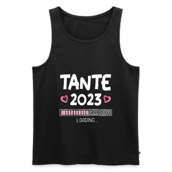 Tante 2023 Loading - Männer Premium Bio Tank Top - Schwarz - Vorne - Michal (187cm)