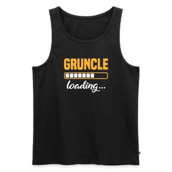 Gruncle Loading Great Uncle Godfather Children - Men's Premium Organic Tank Top - black - Front - Michal (187cm)