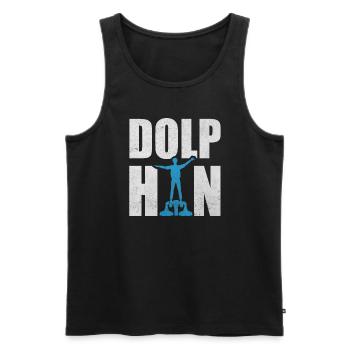 Dolphin Flyboard Sports nautiques Hydrojet - Débardeur bio Premium Homme - noir - Devant - AI Model Male 178 light (178cm)