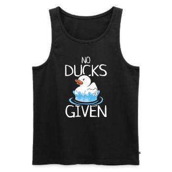 No Ducks Given Gummienten Quietscheente Geschenk - Männer Premium Bio Tank Top - Schwarz - Vorne - Michal (187cm)