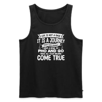 Pho Vietnamesisches Essen Südostasien Geschenk - Männer Premium Bio Tank Top - Schwarz - Vorne - Michal (187cm)
