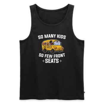 Bus driver bus driving school bus bus driver's license - Men's Premium Organic Tank Top - black - Front - AI Model Male 178 light (178cm)