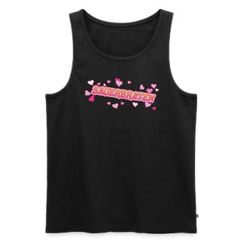 Sauerbraten ein Design für den Braten Fan - Männer Premium Bio Tank Top - Schwarz - Vorne - AI Model Male 178 light (178cm)
