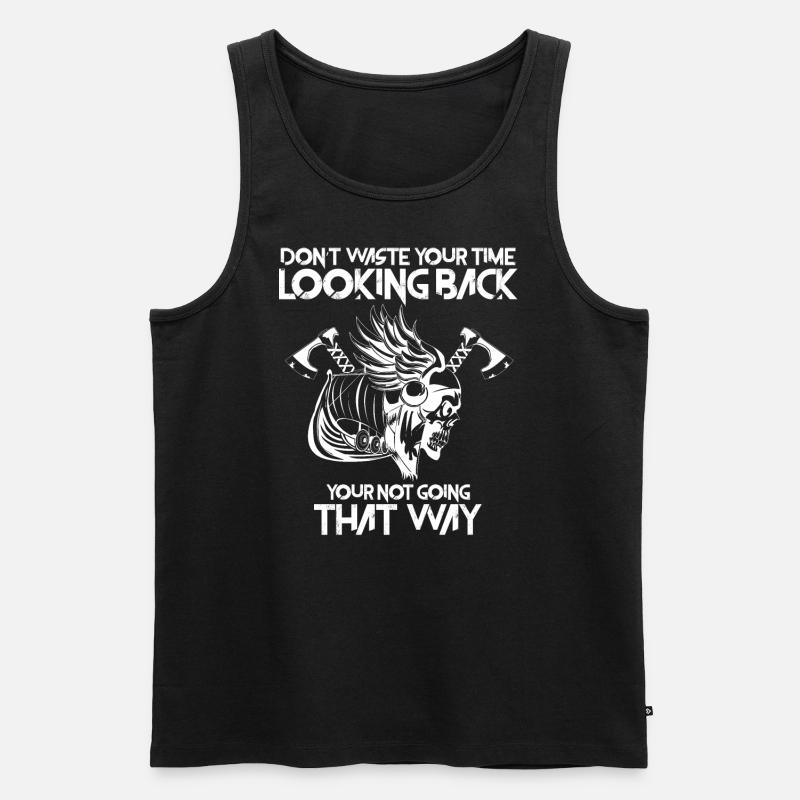 Vikings Wikinger Viking Statement - Männer Premium Bio Tank Top - Schwarz