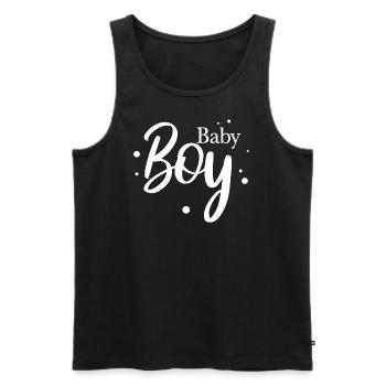 Baby Boy - Männer Premium Bio Tank Top - Schwarz - Vorne - Michal (187cm)