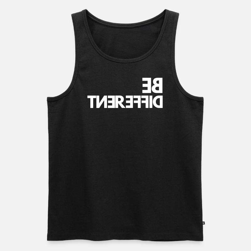 Be Different - Männer Premium Bio Tank Top - Schwarz