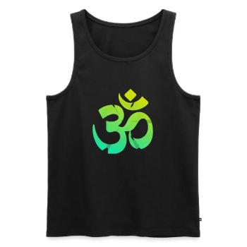 Om Symbol by HOB Products - Men's Premium Organic Tank Top - black - Front - Michal (187cm)