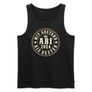 Abi 2024 - Wir sind mit Abstand die Besten Abitur - Männer Premium Bio Tank Top - Schwarz - Vorne - Michal (187cm)