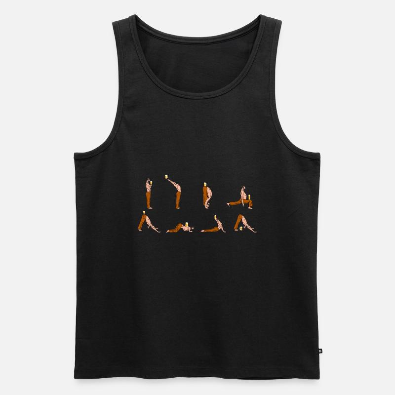 Bieryoga - Männer Premium Bio Tank Top - Schwarz
