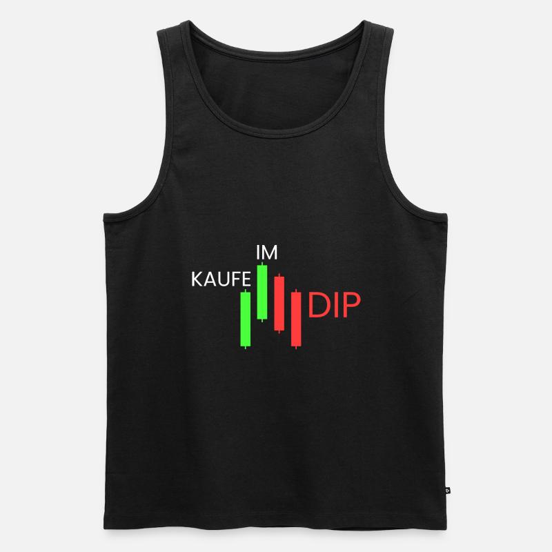 Kaufe im Dip - Männer Premium Bio Tank Top - Schwarz