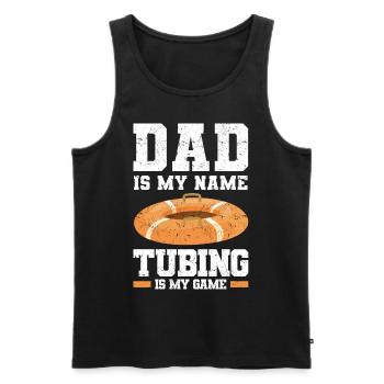 Wildwasser Rafting | Paddeln Schlauchboot Geschenk - Männer Premium Bio Tank Top - Schwarz - Vorne - Michal (187cm)