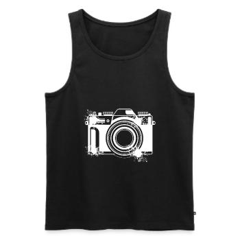 Kamera Fotograf Fotografen Photographie Kreative G - Männer Premium Bio Tank Top - Schwarz - Vorne - AI Model Male 178 light (178cm)