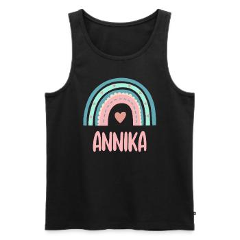 Annika Nom Rainbow Baby - Débardeur bio Premium Homme - noir - Devant - AI Model Male 178 light (178cm)