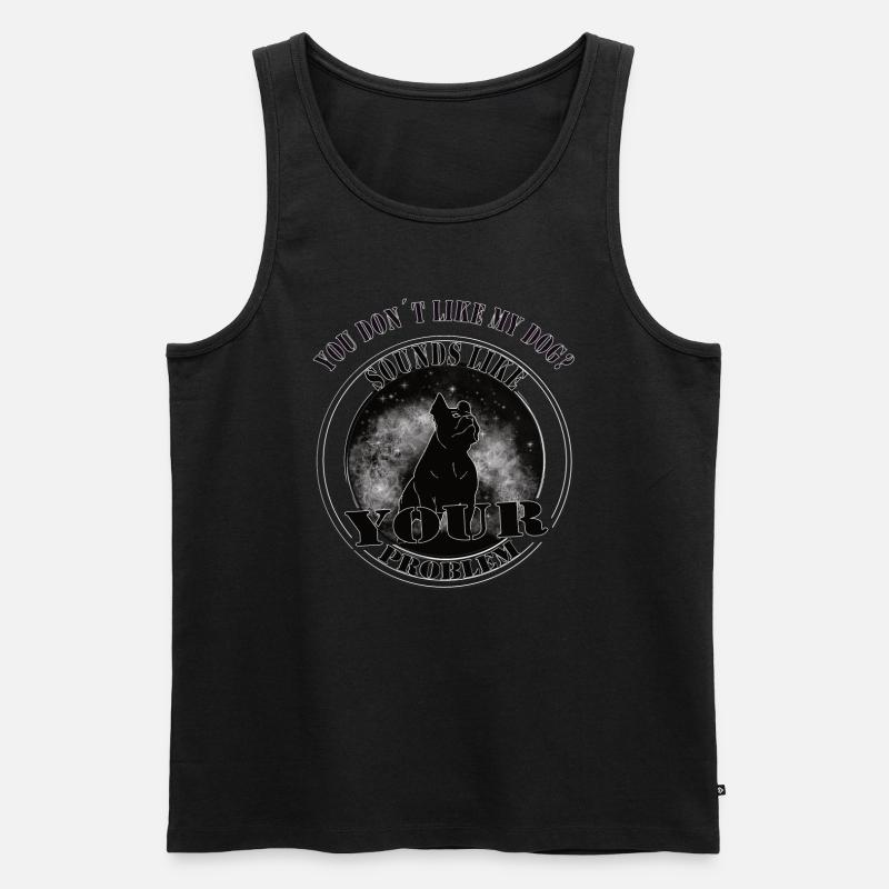 Sounds like your Problem - Hubndebesitzer-Doglover - Männer Premium Bio Tank Top - Schwarz