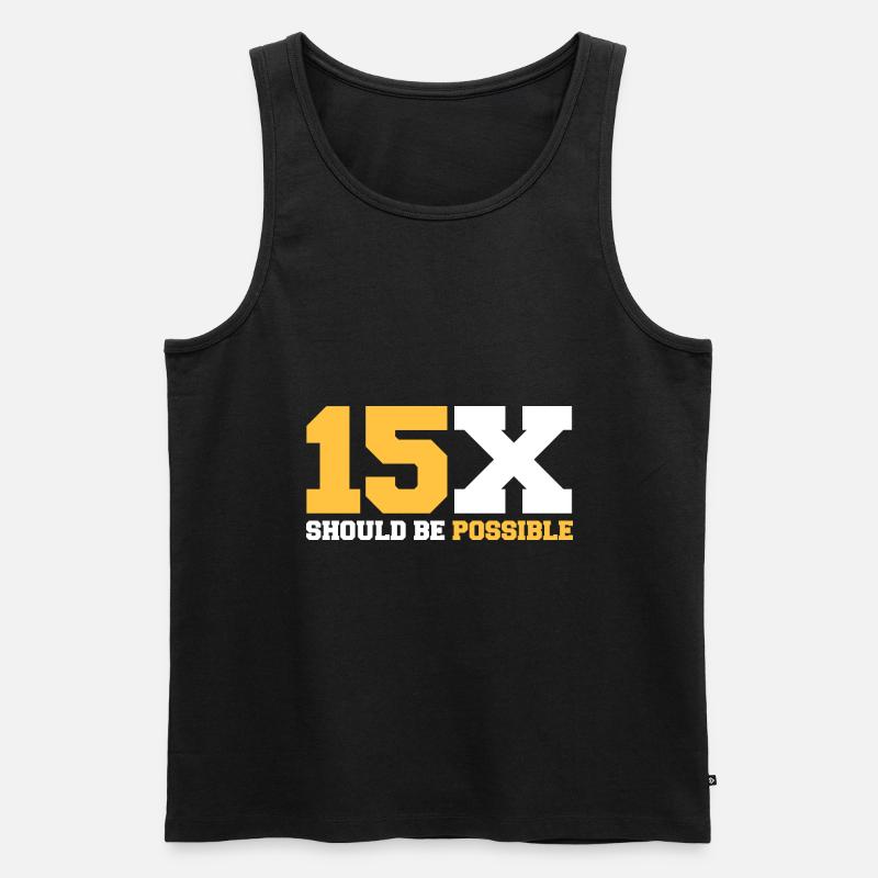 15x devrait être possible - Débardeur bio Premium Homme - noir