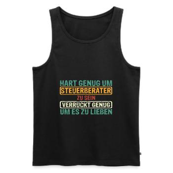 Steuerberater Finanzamt Steuerrecht Steuerberater - Männer Premium Bio Tank Top - Schwarz - Vorne - Michal (187cm)