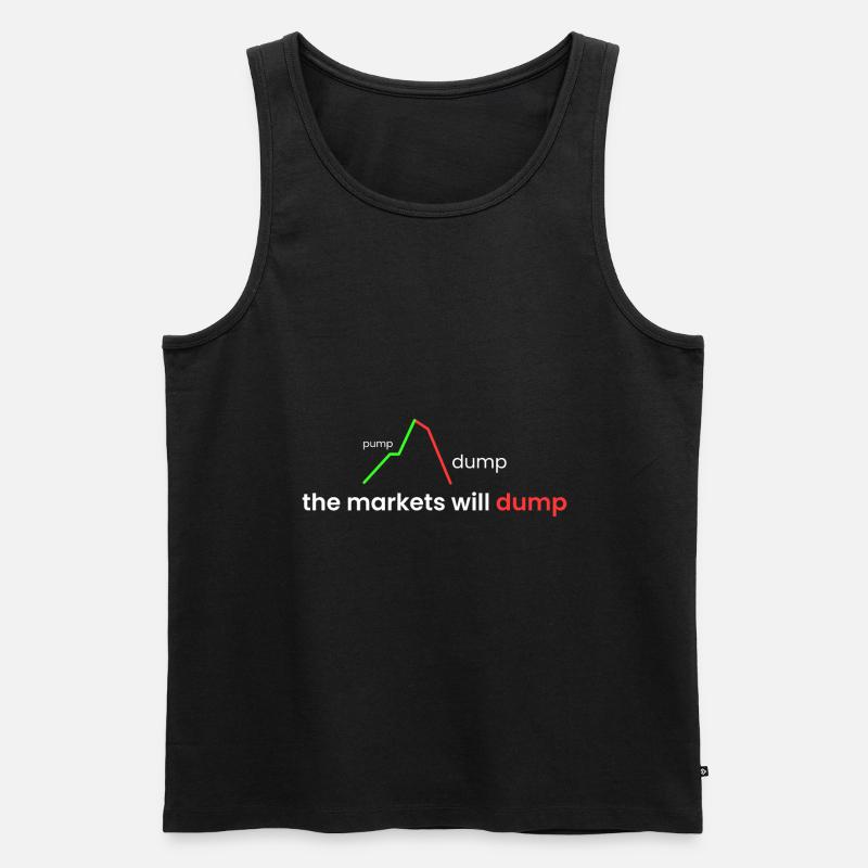 markets will collapse - Men's Premium Organic Tank Top - black