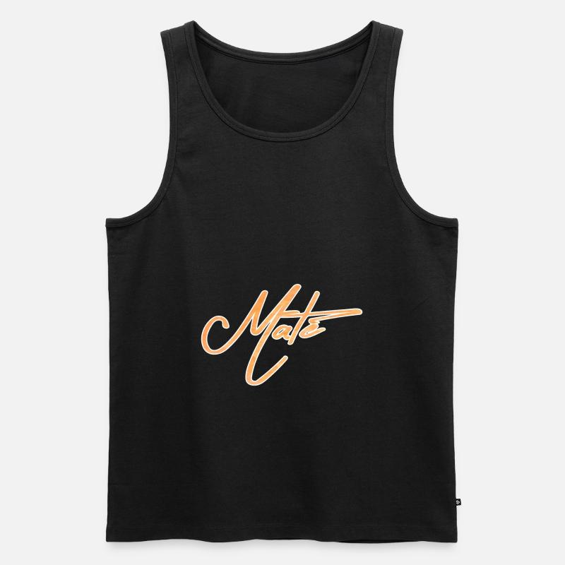 Mate - Männer Premium Bio Tank Top - Schwarz