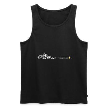 Je länger die Wanderung desto kälter das Bier - Männer Premium Bio Tank Top - Schwarz - Vorne - Michal (187cm)