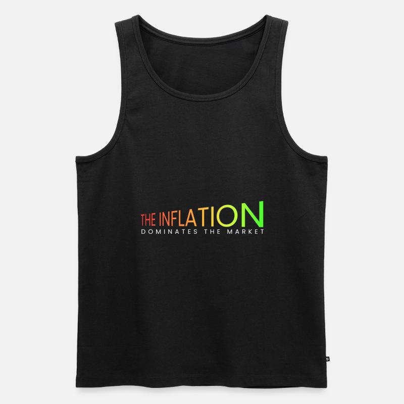 die Inflation dominiert - Männer Premium Bio Tank Top - Schwarz