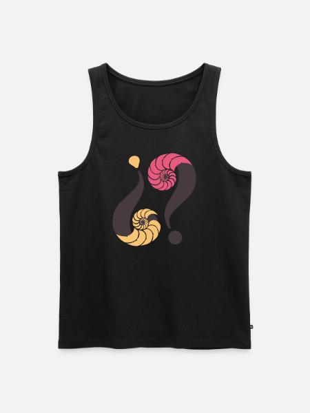 Unendliches Rätsel. 12 P3 - Männer Premium Bio Tank Top - Schwarz